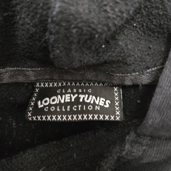 Looney Tunes Warner Bros Vintage Navy Graphic Hoodie - Picture 4 of 10